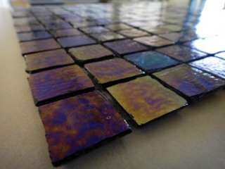 Iridescent Lava 12X12 (1 Sq.Ft.) Rustic Style Glass Tile Mosaic 
