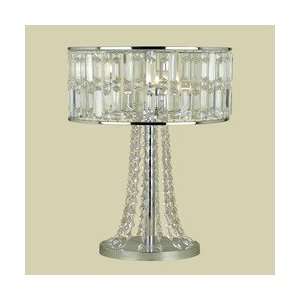 Candice Olson 3 Light Harlow Table Lamp Crystal/Chrome
