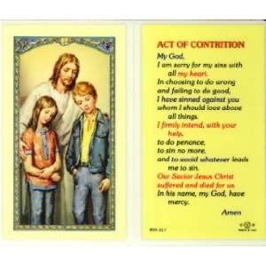  The Comforter   Act of Contrition Holy Card (800 317 