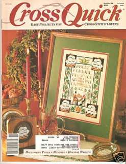 Cross Quick Magazine Oct Nov 1989 Easy Cross Stitch  