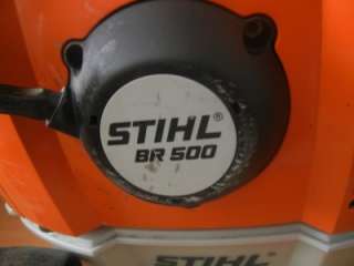 STIHL BR 500 BACKPACK BLOWER RUNS GREAT  