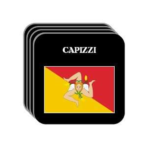   Region, Sicily (Sicilia)   CAPIZZI Set of 4 Mini Mousepad Coasters