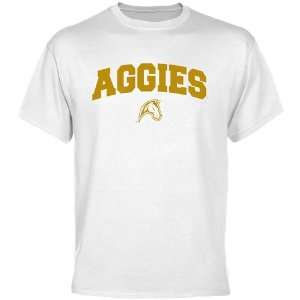 UC Davis Aggies White Logo Arch T shirt