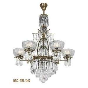  Oxley Giddings 6 Light Crystal Chandelier Antique Finish 