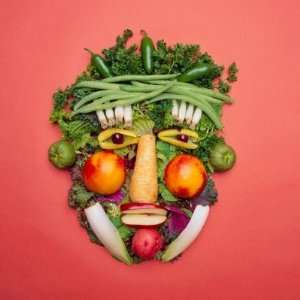  Vegetable Face Fridge Magnet