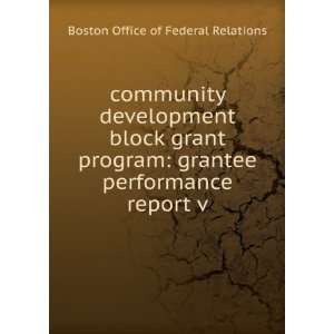  community development block grant program grantee 