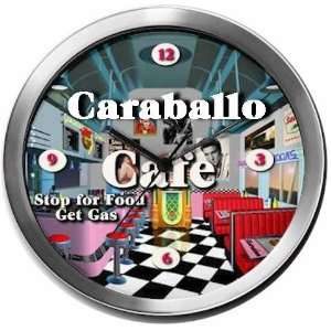  CARABALLO 14 Inch Cafe Metal Clock Quartz Movement 