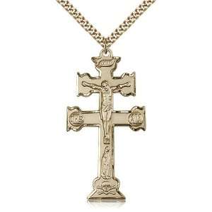  Gold Filled Caravaca Crucifix Pendant Jewelry