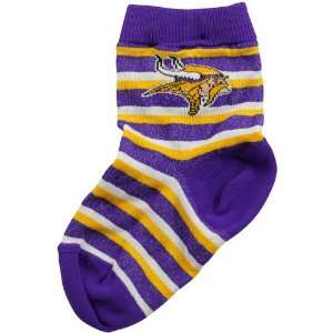    Minnesota Vikings Infant Purple NFL Stripe Socks