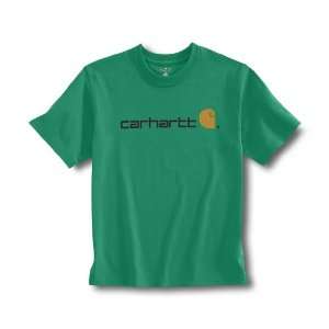 Carhartt Boys Short Sleeve Logo T Shirt (Kelly Green)   XL   Regular