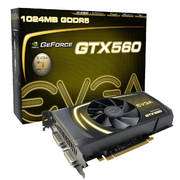 NEW EVGA nVidia GeForce GTX560 GTX 560 1GB GDDR5 PCI E Video Card 01G 