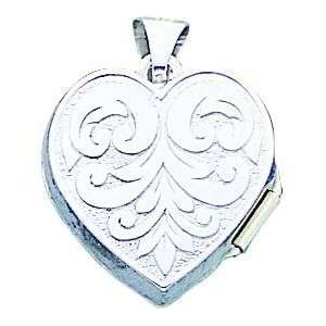  Ster Silver Reversible I Love You Heart Locket 22mm 