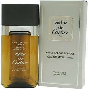   Santos De Cartier By Cartier For Men. Aftershave 3.3 Oz. Cartier