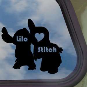  Lilo And Stitch Disney Cartoon Black Decal Window Sticker 