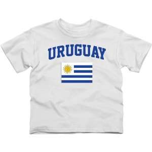  Uruguay Youth Flag T Shirt   White
