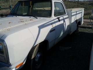 1991 Dodge 1 Ton Standard Cab w/ Service Body & Rack for Parts or 