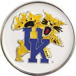 Kentucky Wildcats Silver Enamel Medallion