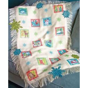  Swell Noel Afghan Counted Cross Stitch Kit  18 Ct