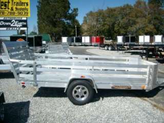 77 x 12 Cargo Aluma 7712H Utility ATV Trailer w rails all aluminum 