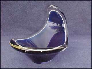1955 Flygsfors Art Glass Midcentury Paul Kedelv signed  