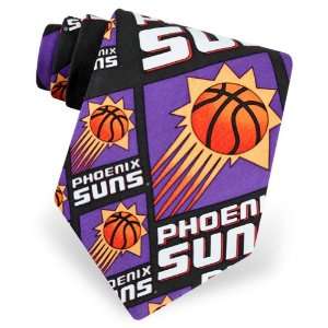  Mens Phoenix Suns Big Logo Silk Tie by NBA in Black 