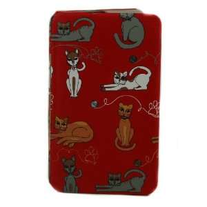   Kristine Accessories Large Kitty Cat Red Flat Wallet 
