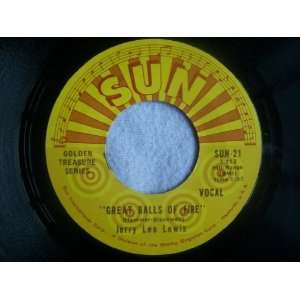   Great Balls of Fire / You Win Again 7 45 Jerry Lee Lewis Music