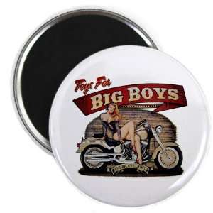  2.25 Magnet Toys for Big Boys Lady on Motorcycle 