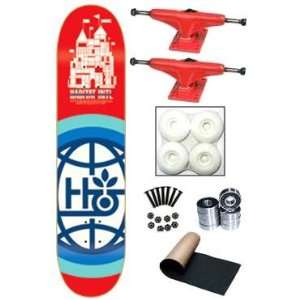  Habitat International Red Complete Skateboard Deck New On Sale 