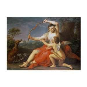  Pompeo Giralamo Batoni   Diana Breaking Cupids Bow Giclee 