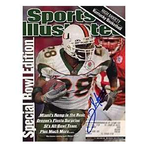 Clinton Portis Autographed Ball   January 7 2002 Sports Illustrated 