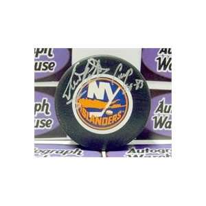  Denis Potvin autographed New York Islanders hockey puck 