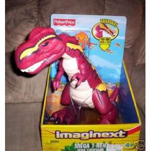  Imaginext Mega Red T Rex/Cavemen 