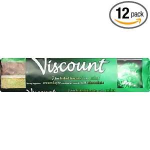 Burtons Viscount Mints (Cream Biscuits), 3.2 Ounces Packages (Pack of 