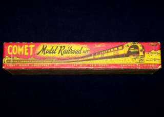 Old Vintage Comet Model Railroad Train Cardboard Box  