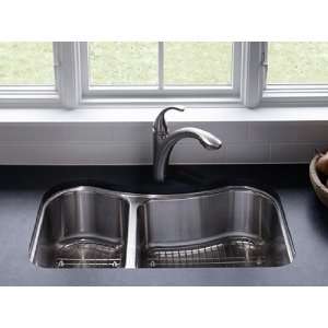  Staccato Undercounter Offset Stainless Steel Kitchen Sink 