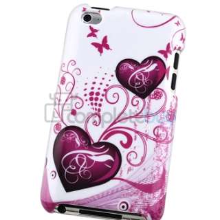 Pink Cute Heart Case Cover For Apple iPod Touch iTouch 4th Gen 4G 4 