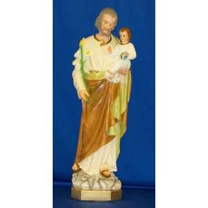  St. Joseph   34 Plaster Statue   color 