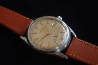 VENUS SUB SECOND 19 RUBIS VINTAGE MENS WRIST WATCH 1950  