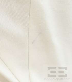 SportMax White Gathered Seam Sleeveless Sheath Dress Size US 8  