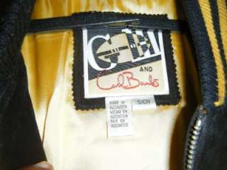 Carl Banks G III Pittsburgh Steelers Suede/Leather Jacket size [SM 