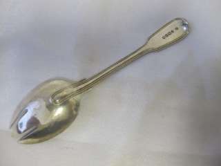 RARE ANTIQUE STERLING SILVER SPORK SPOON FORK hE LONDON 1859  