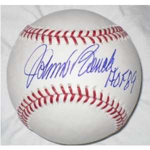  Johnny Bench Autographed Baseball   Hof Radtke
