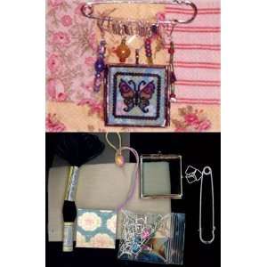  Rainbow Butterfly Pin Kit (cross stitch) Arts, Crafts 
