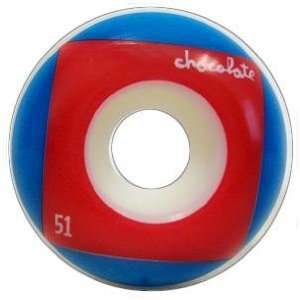  Chocolate Red Square Skateboard Wheels