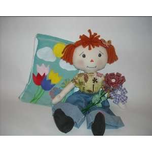 Sewing Pattern Rag Doll Lili and her Fabric Flowers and 