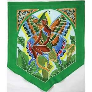 Celtic Forest Green Fairy Pennant 