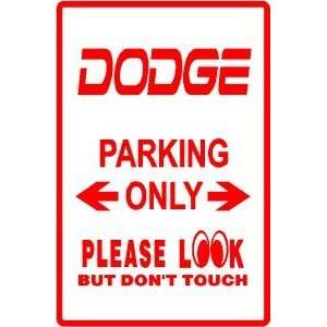  DODGE PARKING sports car truck show sign