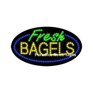  Fresh Bagels LED Sign (Oval)