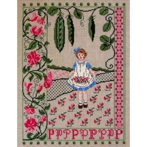  Sweet Pea Sampler   Cross Stitch Pattern Arts, Crafts 